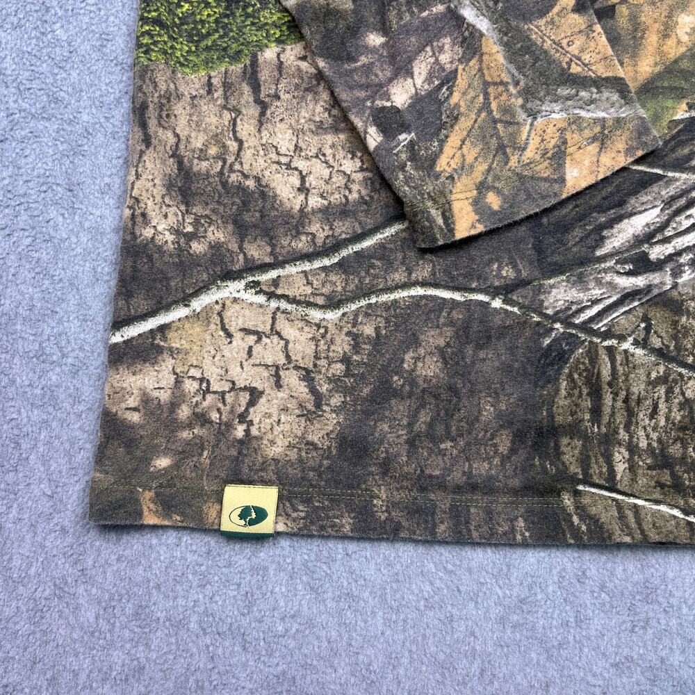 Mossy Oak Shirt Mens X-Large Brown Camouflage Long Sleeve Pocket - Picture 2 of 8